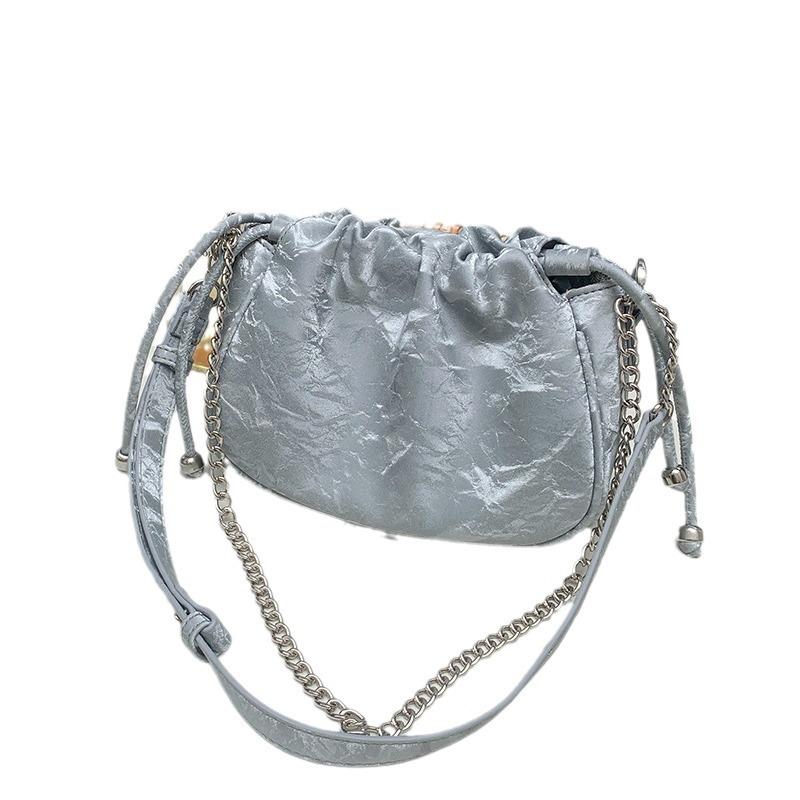 New Chinese Style Folded Chain Cloud Bag Niche Commuter Armpit Bag Summer Versatile Crossbody Bag Women
