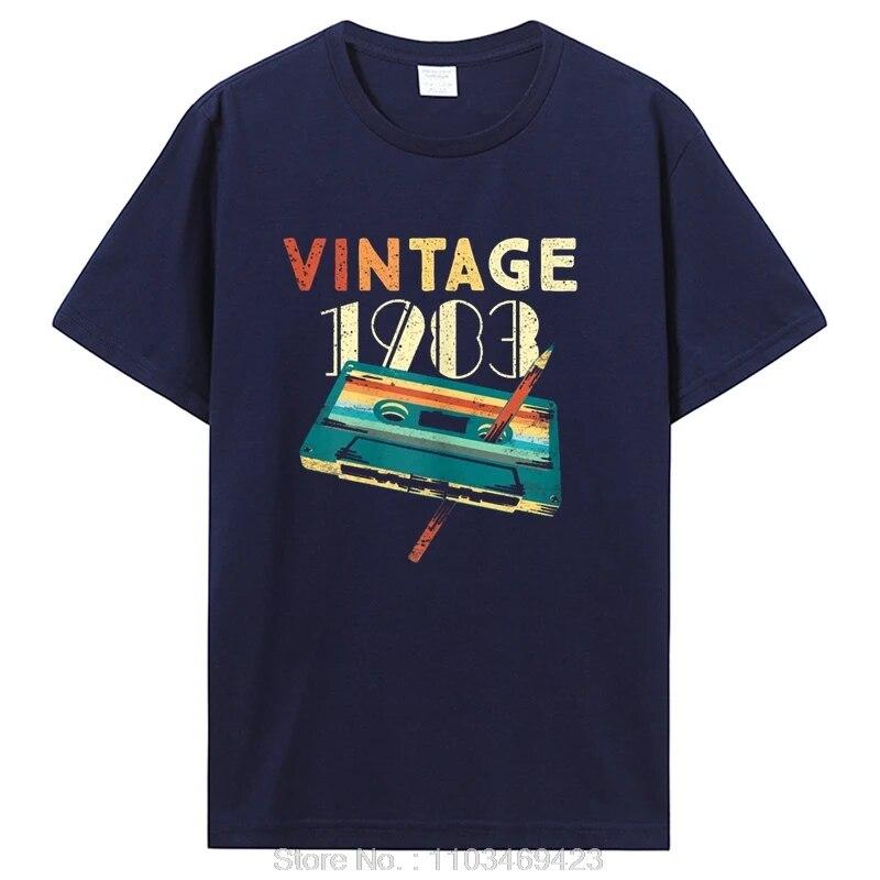 Birthday T Shirts for Unisex Women 1983 Old T Shirt Cotton Short Sleeve Graphic Tshirt Casual Clothing Oversized Tee Streetwear