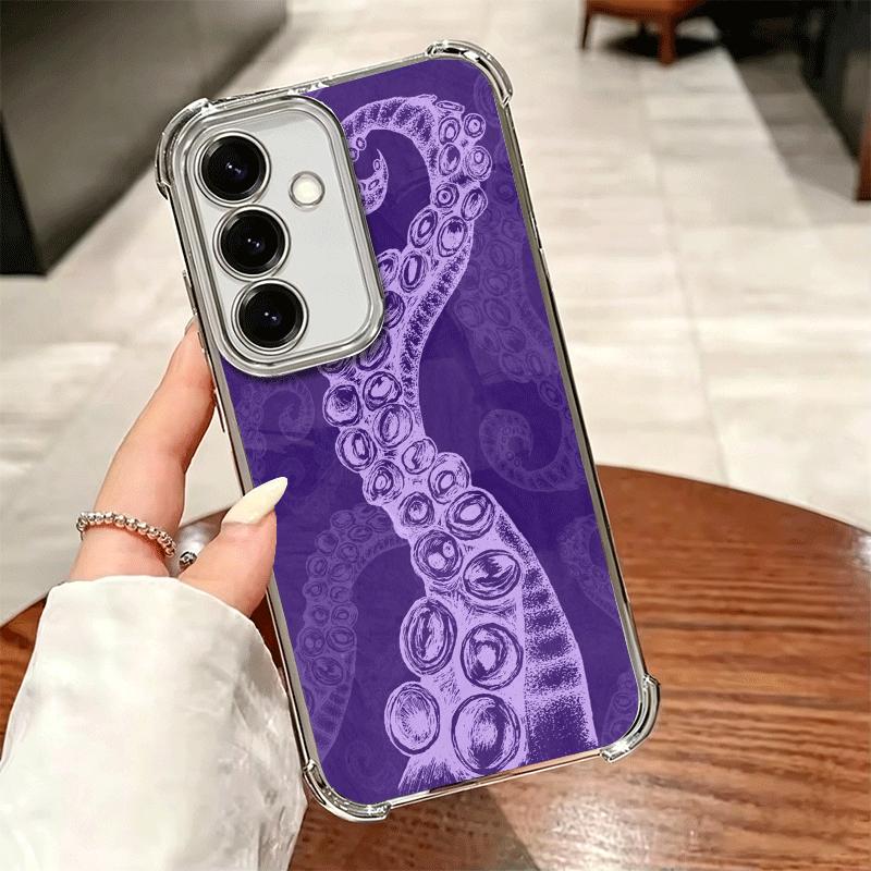 Octopus Tentacle Art Soft Phone Case For Samsung A17 A27 A07 A37 A57 A16 A56 A15 A55 A14 A54 A13 A53 A26 A36 A25 A35 A24 A34 A23