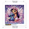 5D DIY Diamond Painting Kit, Lilo & Stitch , Adult Beginner 5D Round Diamond Embroidered Crystal Mosaic Crafts, Suitable for Home Wall Settings