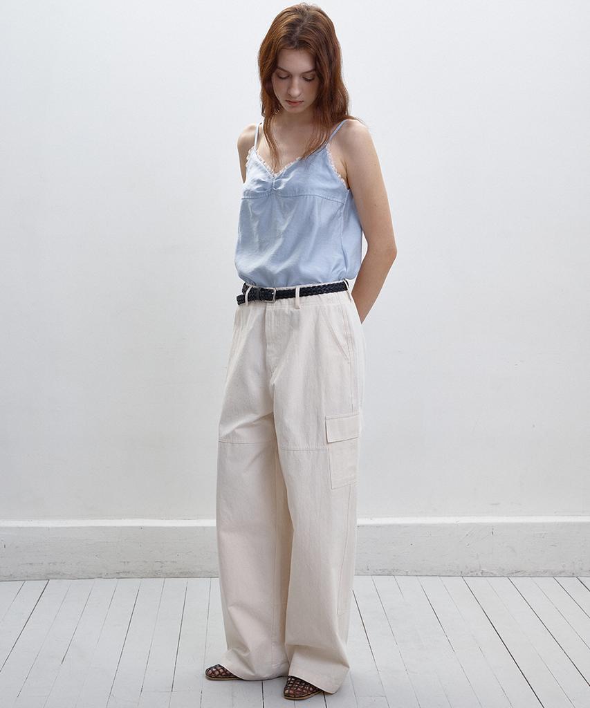 BUT'TON Pocket Detail Pants(Ivory)