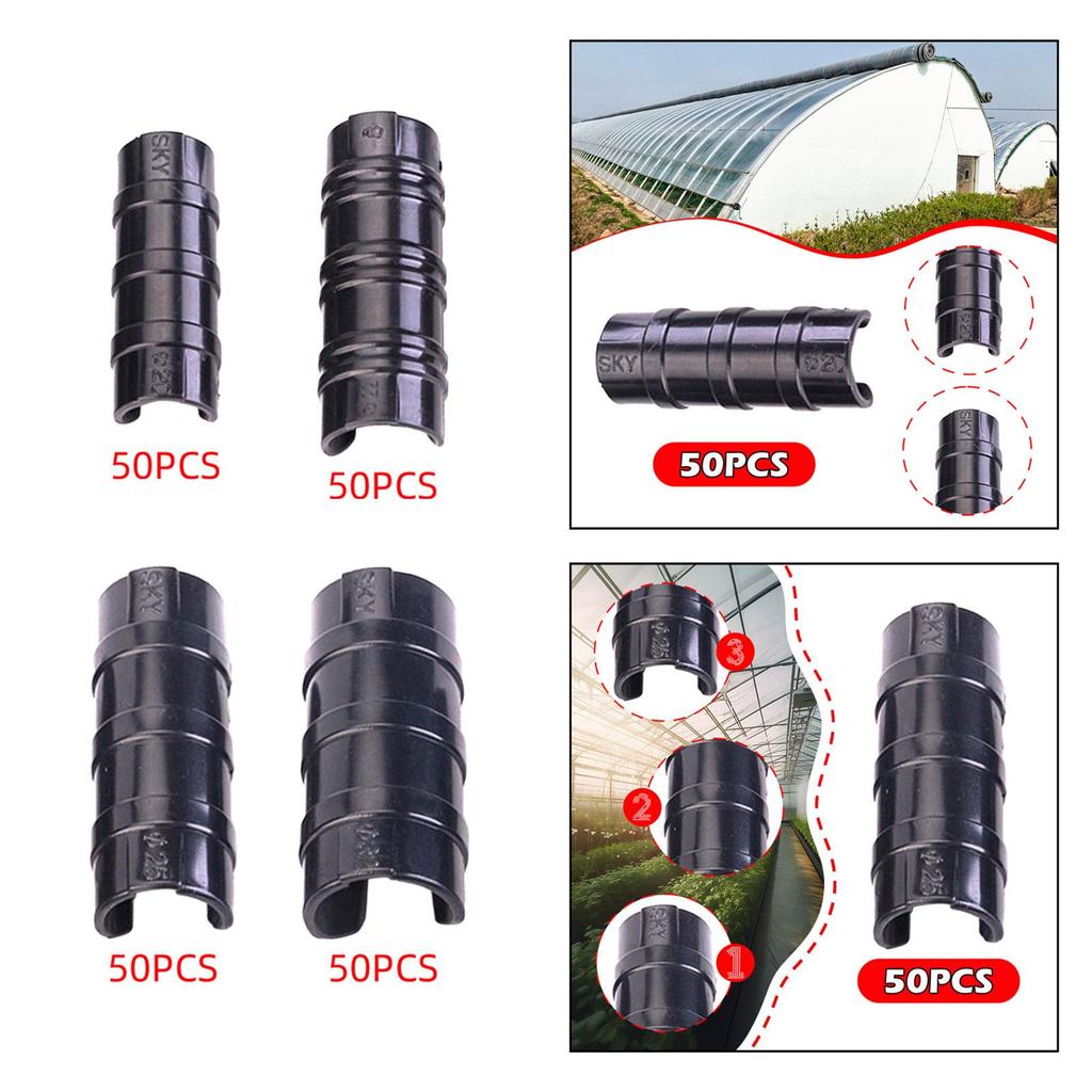 10 szt. Klipsów do folii szklarniowej Lekki klips do rurki do ogrodu na zewnątrz na podwórko