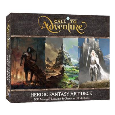 Chamada para aventura Fantasia Arte Deck Jogo de cartas (Heróico)
