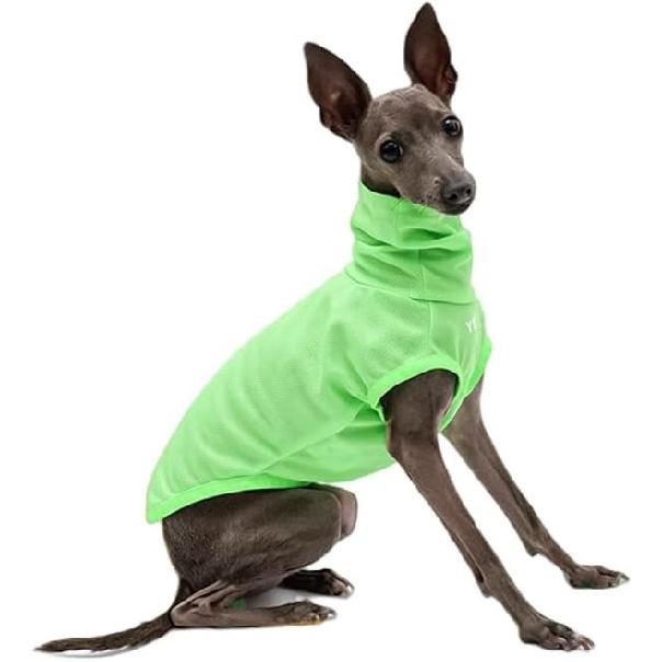 Italian Greyhound Clothes, Lightweight & Breathable Sun Protection Tank Tops for Italian Greyhound and Whippets Dogs (Green, Medium) X-Small