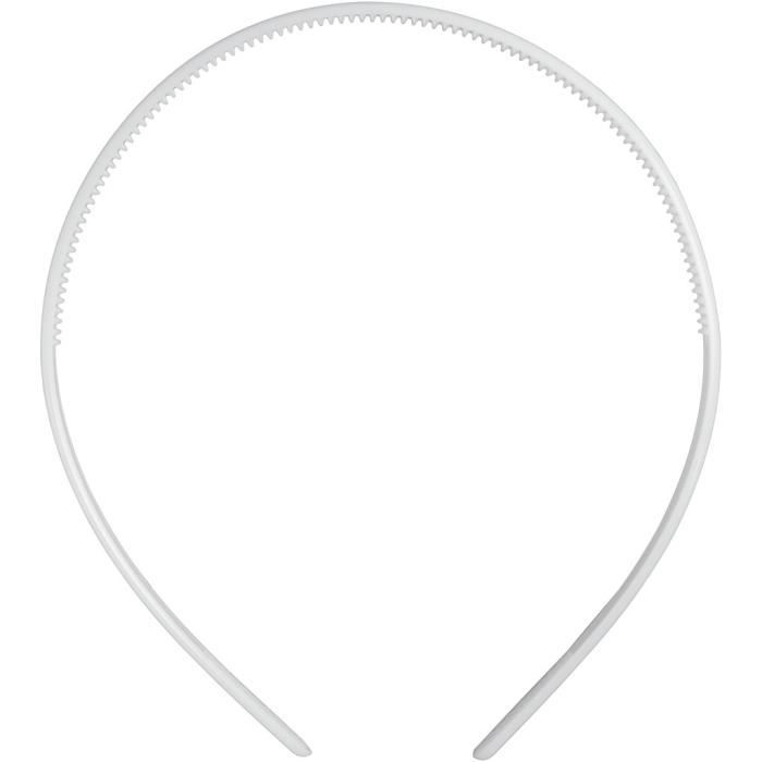 Creative diadème Smallfilles 8 mm blanc 5 pcs