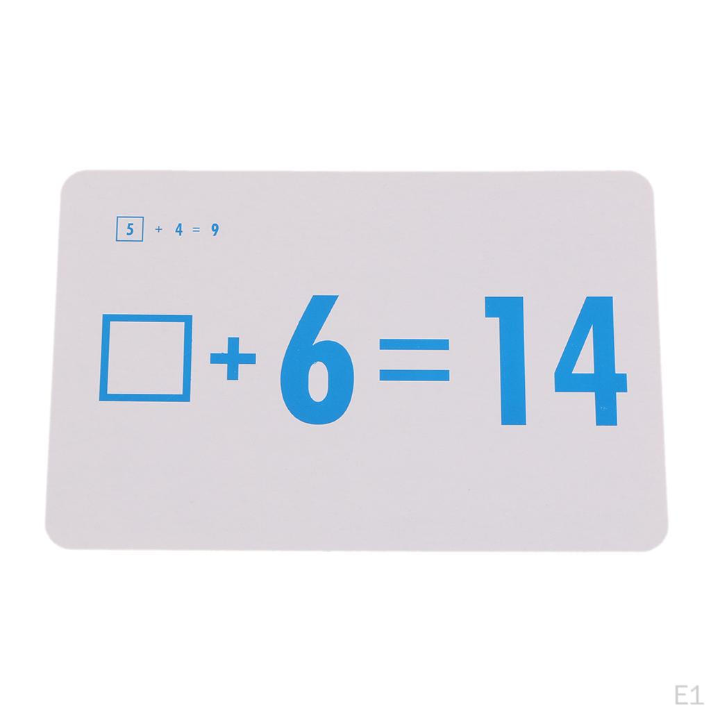 36 Math Flashcards for Elementary Classes PK 3