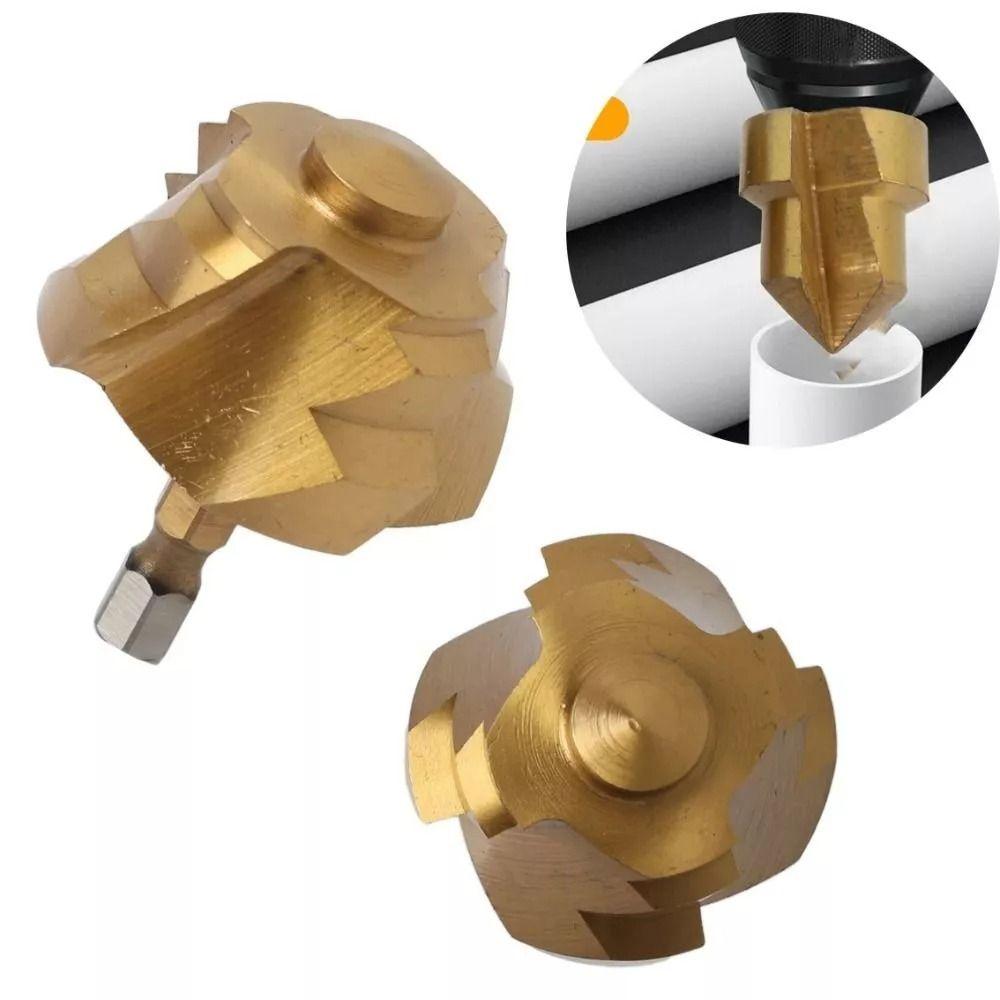 Hexagon Shank PPR Lifting Drill Bit 20/25/32/40/50/63mm Titanium Plated Step Drill Spiral High Carbon Steel Water Pipe Expander