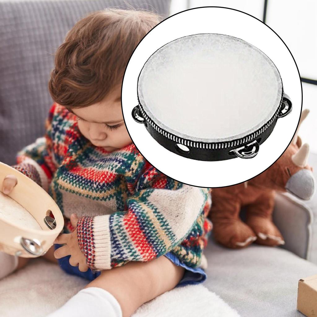 Hand Held Tambourine for , Musical Rhythm Toy, Versatile Percussion Instrument