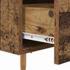 Nightstand Set of 2 Reclaimed Wood Look 40 X 35 X 47.5 Cm Engineered Wood