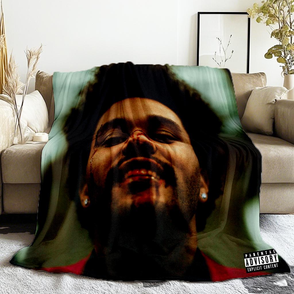 The Weeknd Art d'album Starboy Dépêche-toi Demain Couverture Couverture en Flanelle Couvertures Jetées pour Literie canapé Couette Ultra-Douce pour Chambre