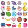 50 Disco Ball Stickers - Cartoon Light, Cool Graffiti, Waterproof Decor for Notebooks & Thermos Cups.