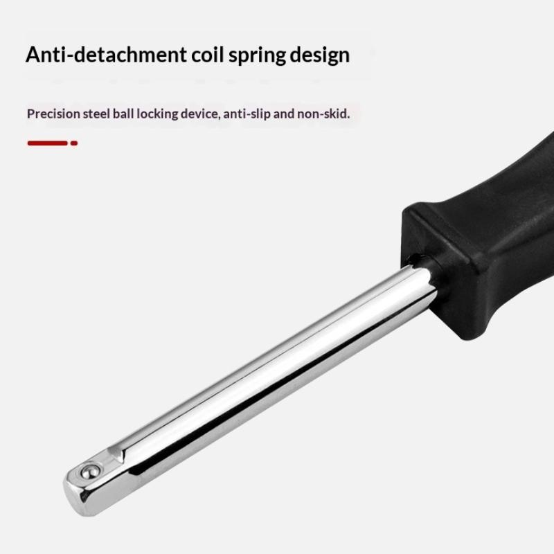 150 MM Spanner 1/4-Inch Female Square Drive Handle Socket Wrench For Small Flying Ratchet Wrenches Slide Rod AD Connectors