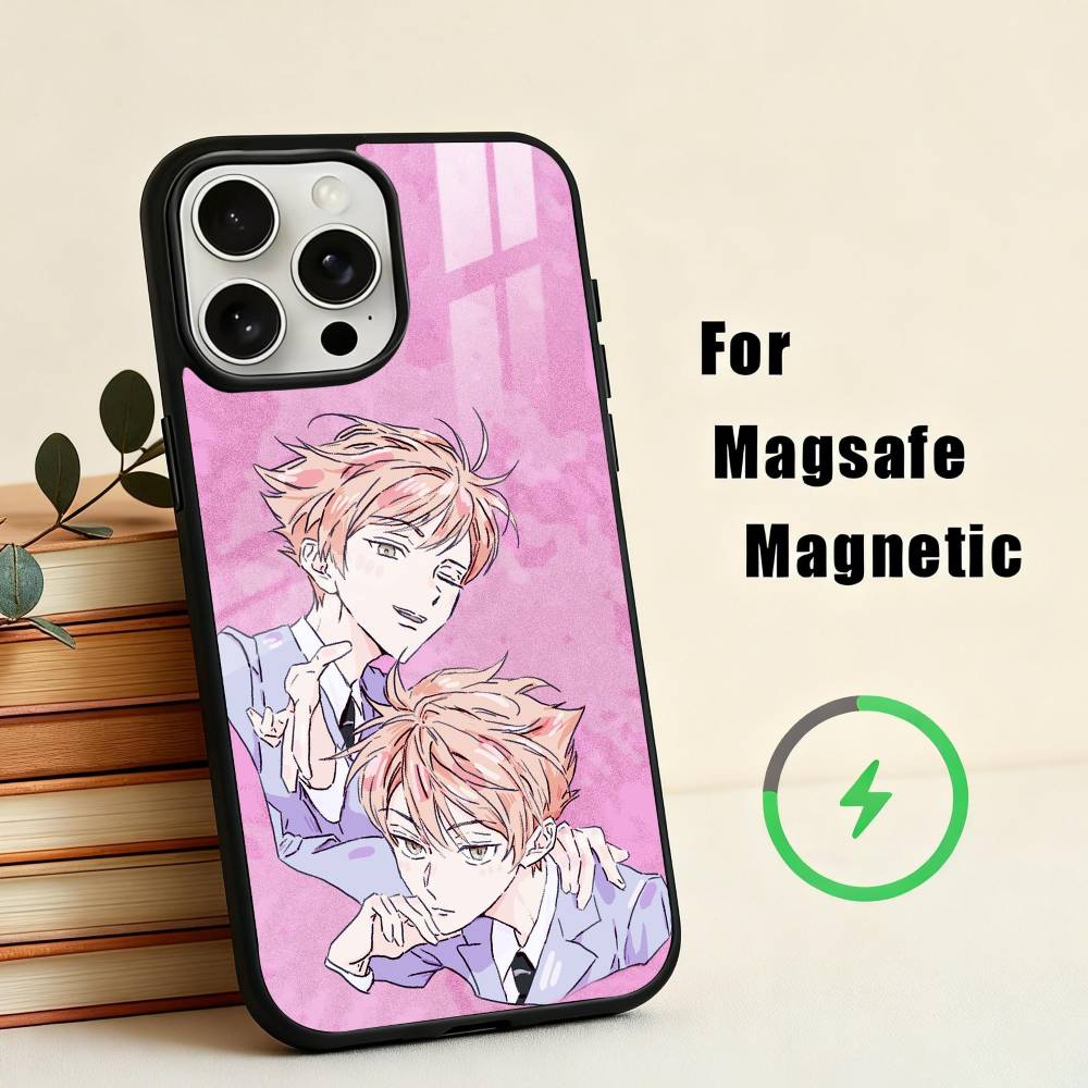 O-Ouran High School Host Club  Phone Case For iPhone17,16,15,14,13,12,11 Plus,For Magnetic Wireless Charge Cover