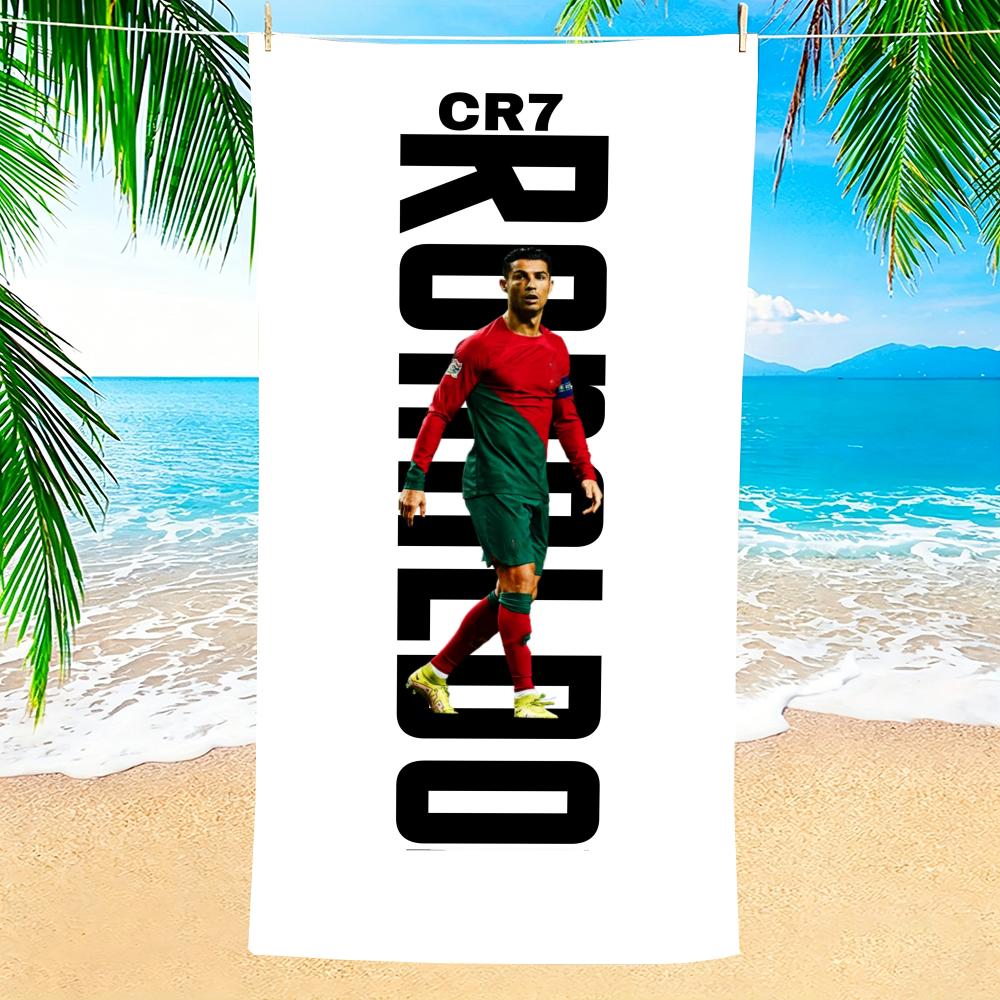 Towel Microfiber beach towel, quick-dry, sand-free, ultra-fine fiber, super soft. C-Cristiano RonaldoS