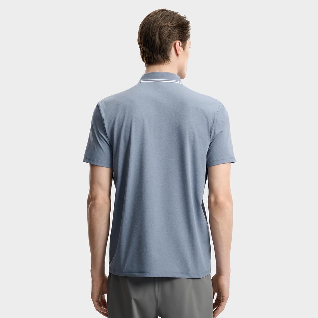 Fila Tennis Classic Fashion Simple Sports Tennis Casual Versatile Comfortable Knitted Short Sleeve Polo Shirt Men Tops Dark-Gray A51M623101FDY