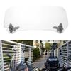 Universal Motorcycle Modified Windscreen Windshield Spoiler Air Deflector Transparent