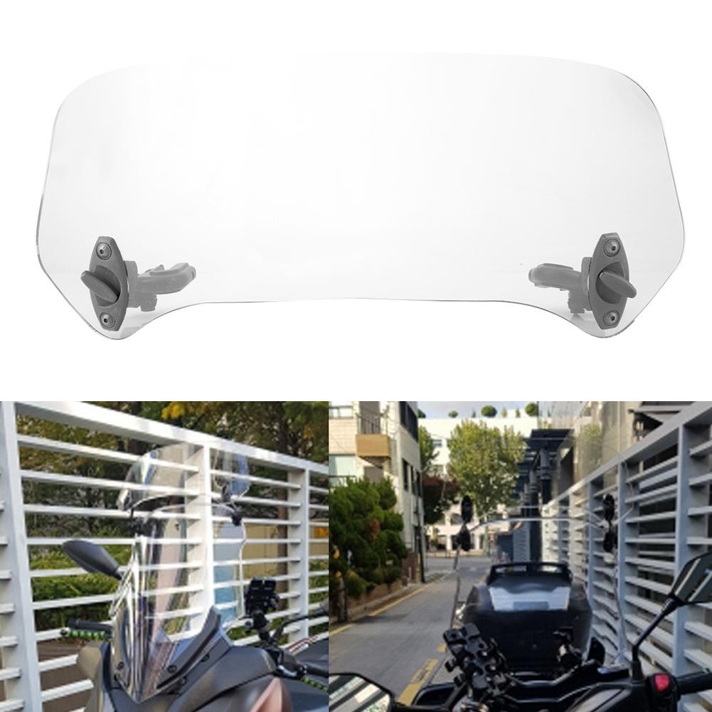 Universal Motorcycle Modified Windscreen Windshield Spoiler Air Deflector Transparent