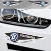 Car Triangle Windows Side Window Body Stickers Decals For VW Golf Passat Jetta Beetle CC Bora Polo Touareg Tiguan decorateAL8