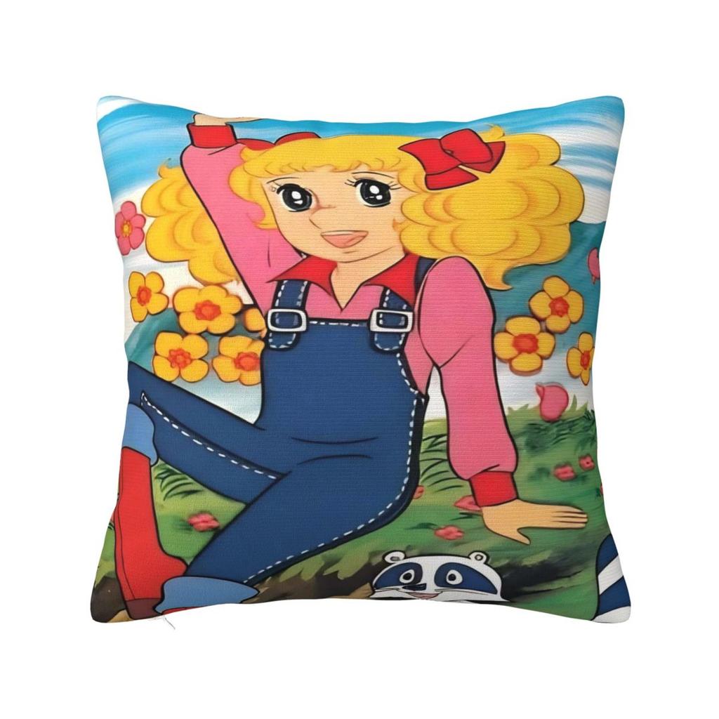 Candy Candy Manga Pillow Cover Soft Pillow Case Cushion Cover Cute Funny Graphic Pillowcases For Sofa Home Decoration