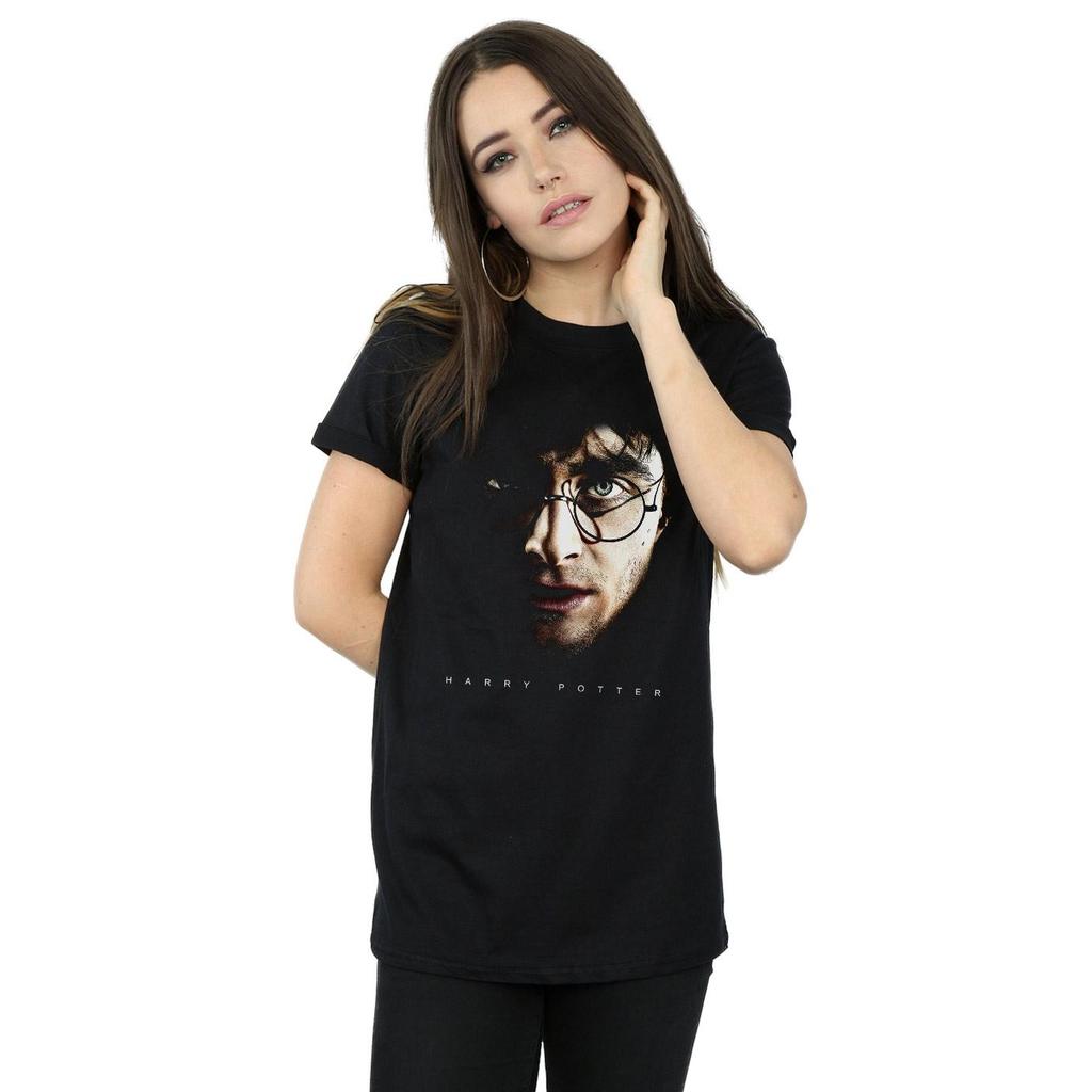 Harry Potter Womens/Ladies Dark Portrait Cotton Boyfriend T-Shirt