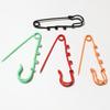 10pcs Crafts Safety Pins Brooch Metal Sewing Pins 61x17mm Clothes Pins with 3 Loops for Tags DIY Jewelry Making Accessories