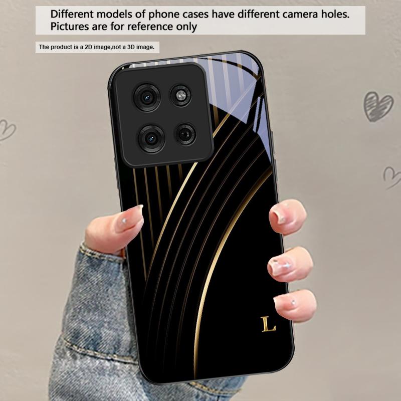 

Elegant letter S M R For Motorola Moto Edge 20 Lite 30 Pro 40 Neo 50 Ultra G45 G54 G55 G75 G84 G85 G Play 23 Glass Phone Case Motorola Edge 20 Pro