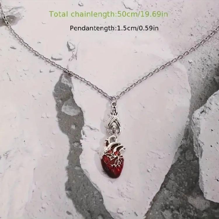Fashionable Gothic Jewelry with a Bloody Heart Pendant Designs for Enhancing Your Evening or Holiday Look Styles