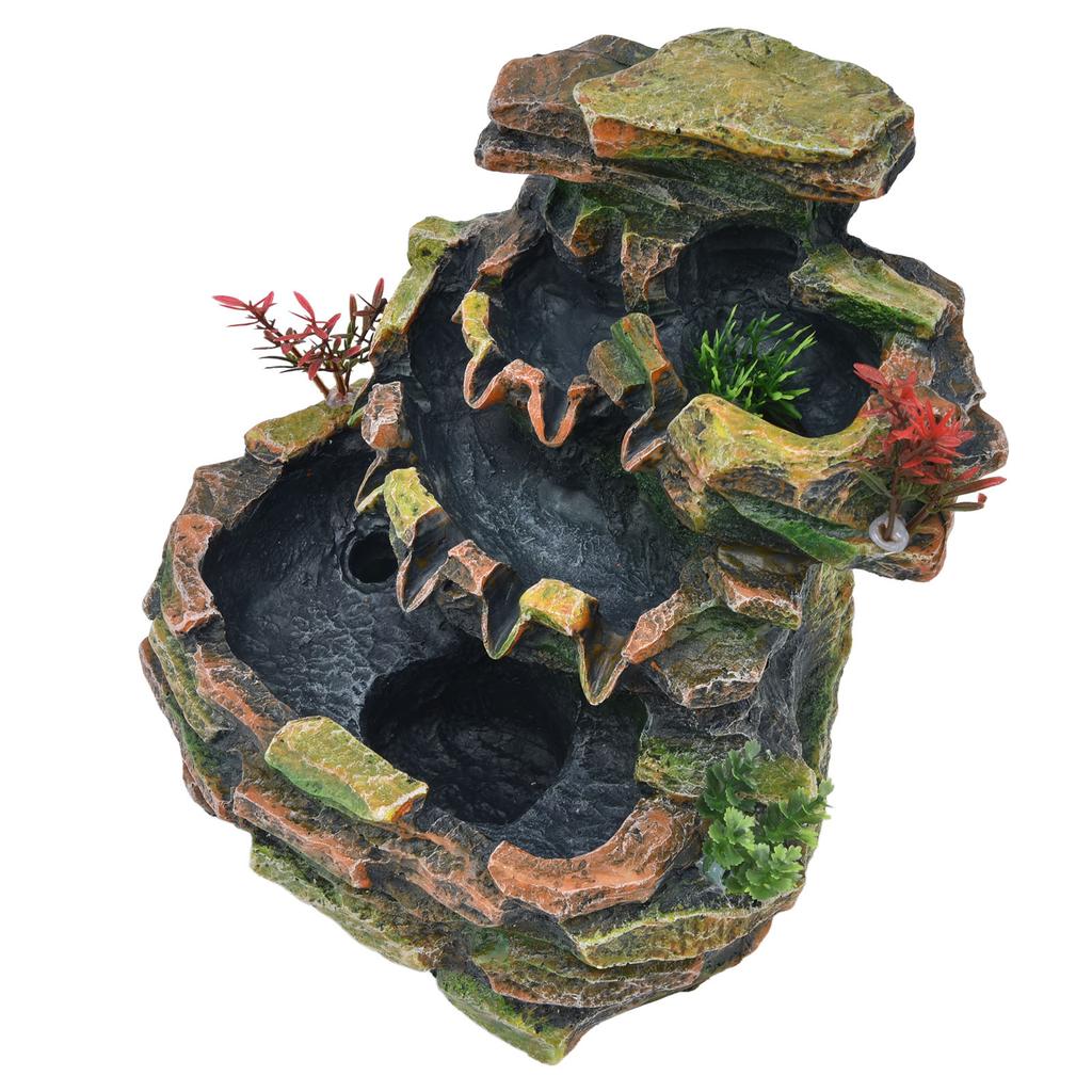 Fontanna stołowa, wodospad, kamień, dekoracja elektryczna z atomizerem do biura domowego