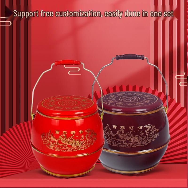 Large Plastic Bride's Dowry Bucket - Wedding Room Ornament for Harmony