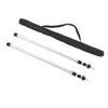 2pcs Camping Tent Poles Aluminum Alloy Adjustable 95 to 235cm Telescopic Canopy Supporting Rods with Storage Bag for
