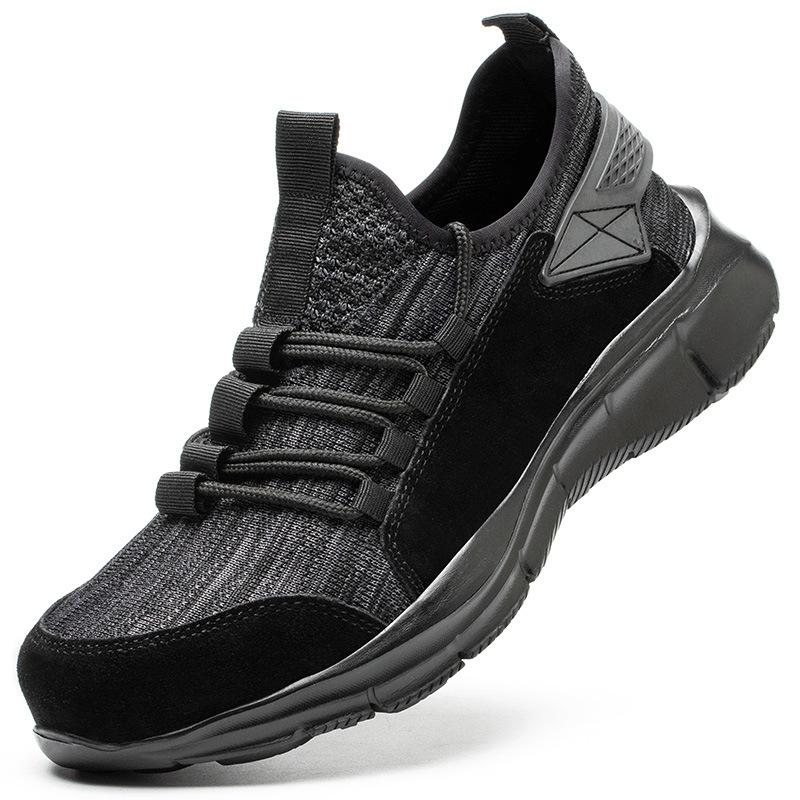Men's Anti-smashing and Anti-piercing Summer Breathable Steel Head Work Shoes Protective Shoes