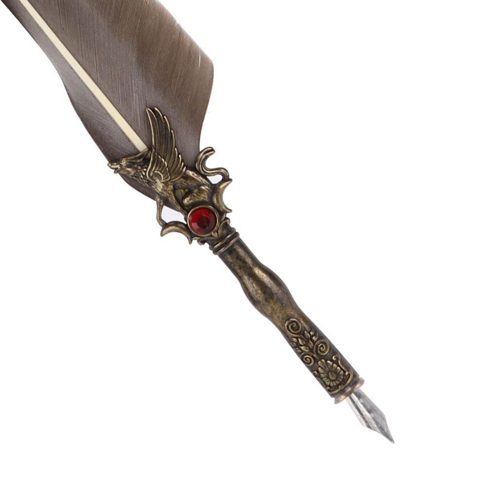 Stainless Steel Dip Pen Feather Shaft Engraved Dip Pen Feather Quill Thing Collection