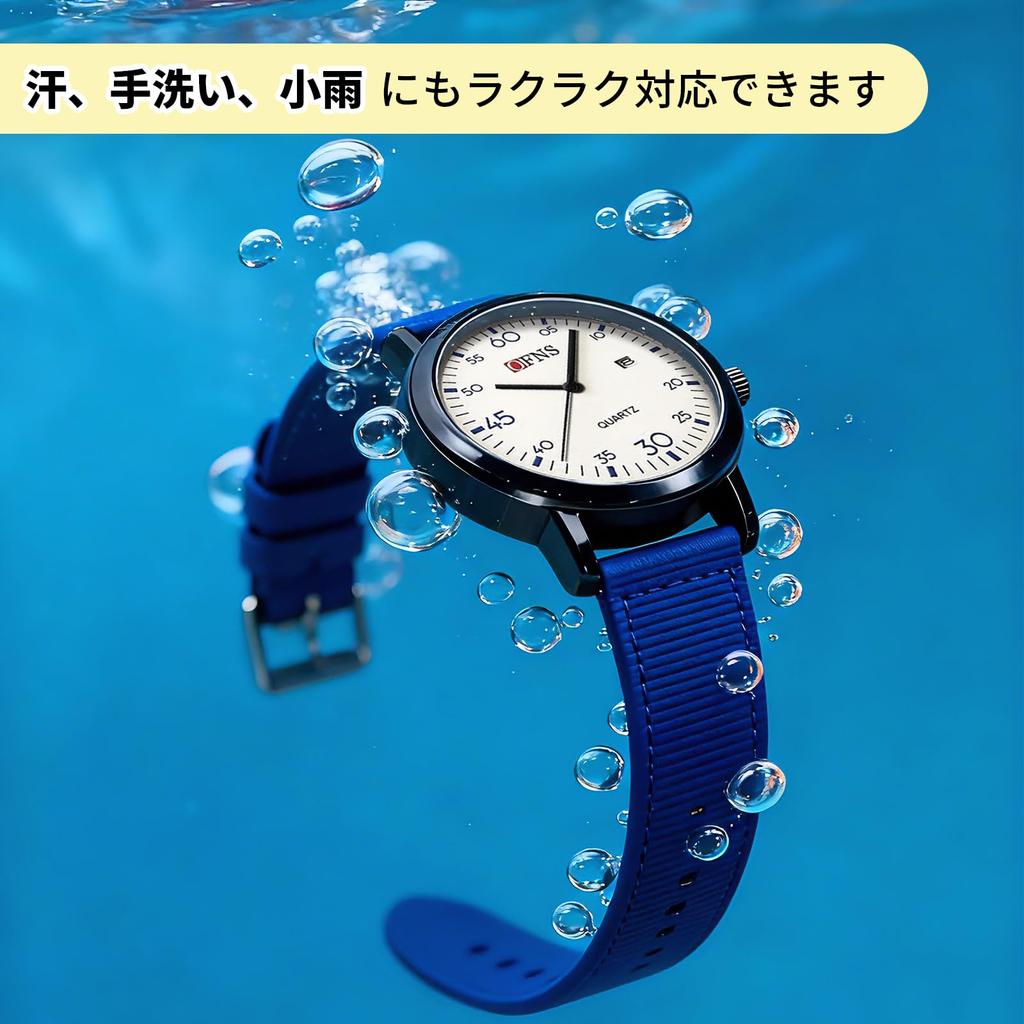 Anacend Simple Quartz Analog Watch with Date Display, 3 ATM Water Resistant, Cute, Stylish, Easy to Read, Popular for Work, Men, Women, High School