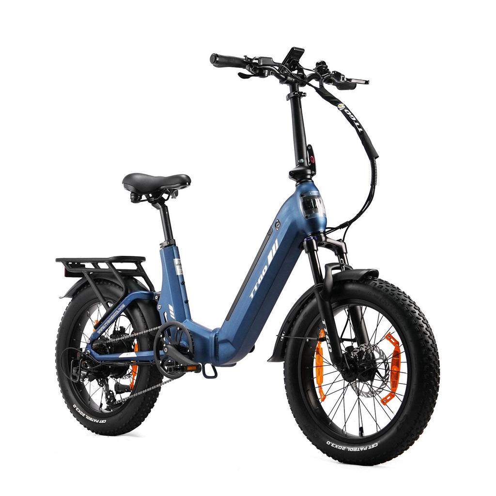 Składany Rower Elektryczny TTGO F7, Bateria 48V 15Ah, Hydrauliczne Hamulce Tarczowe