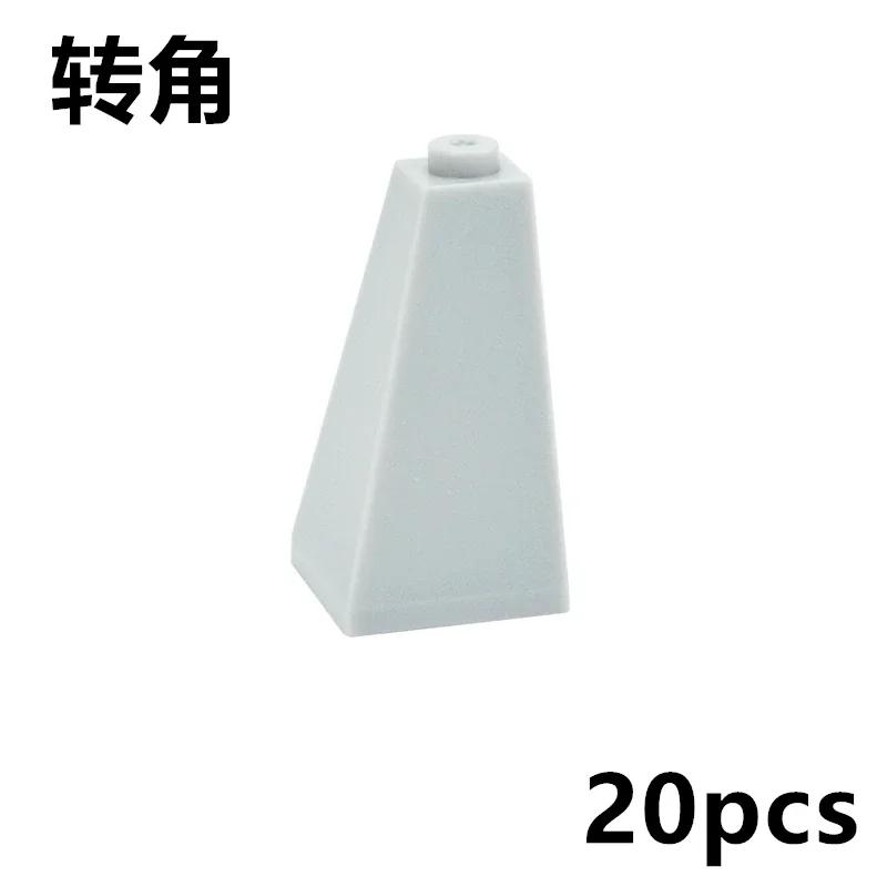 

20PCS Building Blocks Slope 75° 2x2x3 Corner MOC Technical Parts Slope Brick Compatible with 3685 Educational Toys for Children