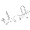Dachshund Dogs Silver Earrings Earwires English Silver 925