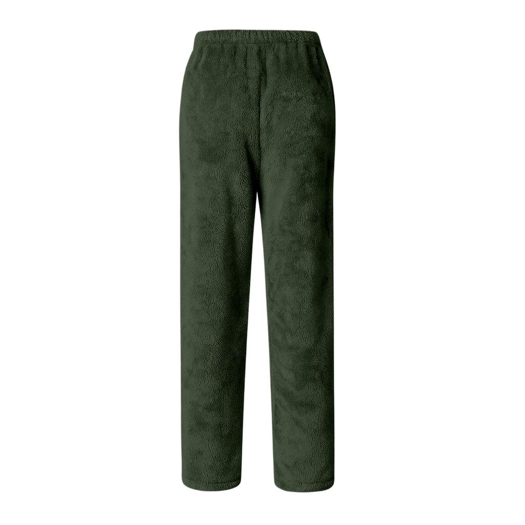 Herren Kordelzug Tasche Flanellhose Homewear Schlafhose