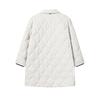 FILA Heritage Classic Minimalist Fashionable Casual Versatile Comfortable Warm Mid-Length Cotton Coat Women coats Light-Khaki F11W618908FLK