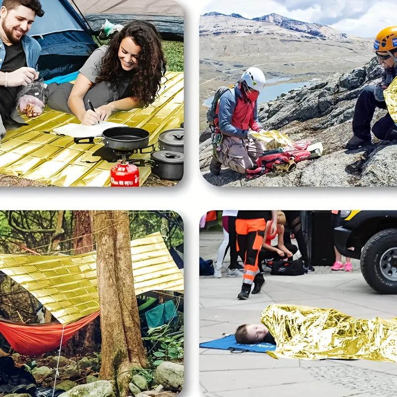 Emergency Blanket For Heat Preservation, Waterproof And Windproof, Suitable For Outdoor Camping, Hiking, Survival, Rescue, And Sun Protection