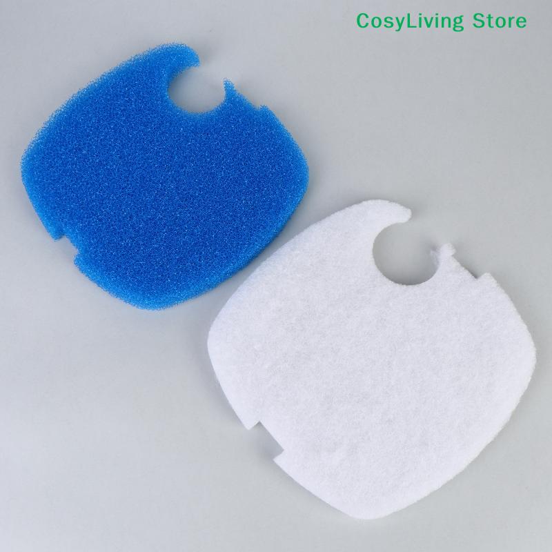 [CL]2/4Pcs White Blue Aquarium Filter Pad Sponge Foam Cotton Fit For SUNSUN GRECH Canister 304AB/404AB/704AB Replacement Part