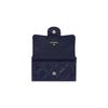 Chanel Classic Vertical Gold Logo Double C Quilted Glossy Grain Calfskin Card Holder Women accessories Navy-Blue AP0214-B10583-NN270