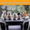 Resin Shaking Head Dog Figurine Car Ornament