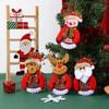 1Pcs Christmas Doll Ornament Hanging Pendant Father Christmas Snowman Used For Holiday Home Decor Christmas Party Acesssories