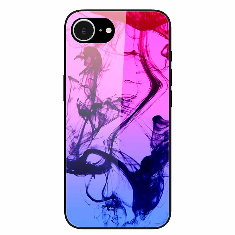 For iPhone 16E 2025 Case Black Bumper Tempered Glass Hard Phone Cases for iPhone16e 16e Back Cover for iPhoneSE SE 2025 Cool New