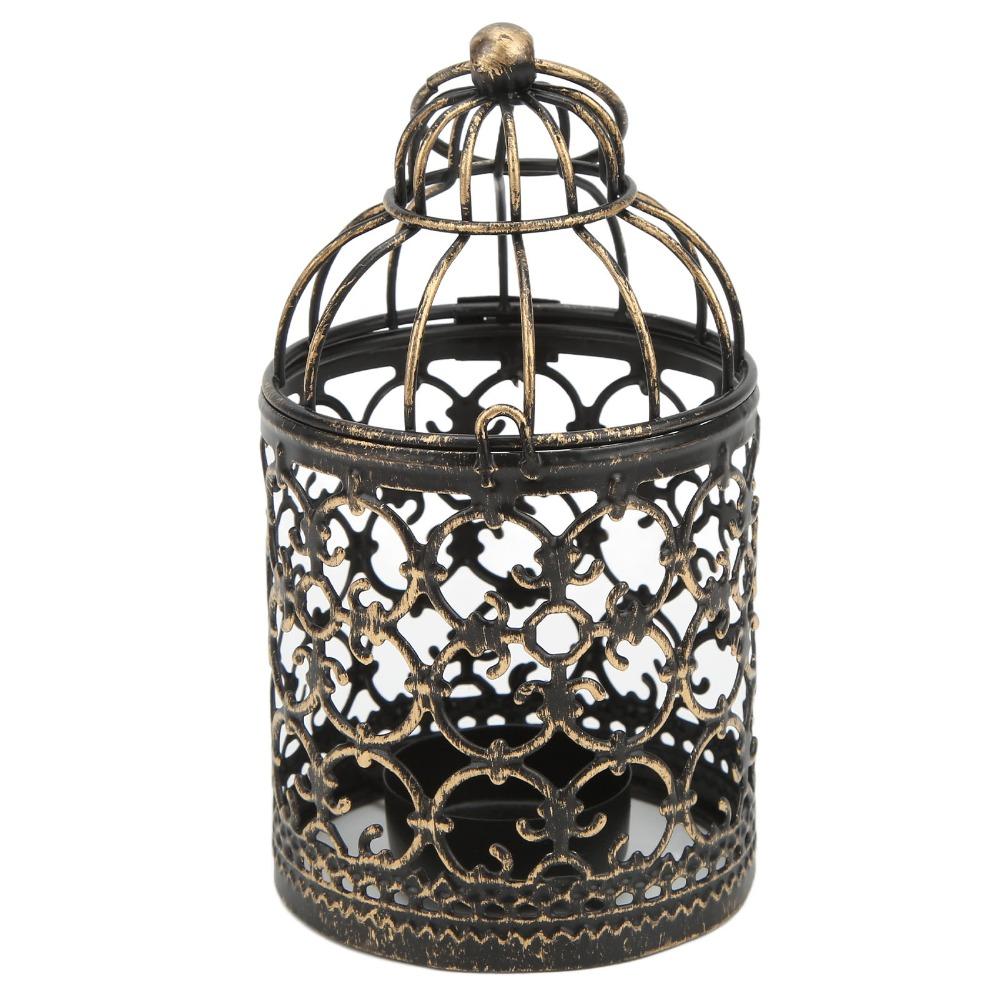 Metal Iron Candle Holder European Retro Tealight Candle Holder Outdoor Terrace