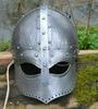 Casco Normano de Acero de Calibre 18 Medieval Armadura Vikinga