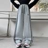 Calças Esportivas para Menina Adolescente Primavera Calças Casuais de Perna Larga Calças Retas Soltas Infantis Roupas de Outono para Crianças