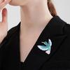 Bird Brooch for Women and Men Unique Decoration Pin Contemporary Rhinestones Animal Shaped Breastpin Jewelry Accessory