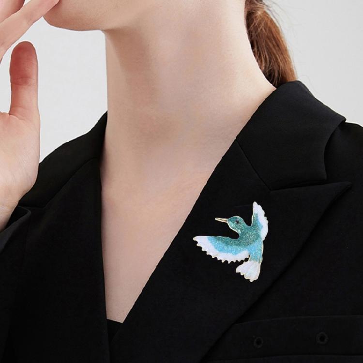 Bird Brooch for Women and Men Unique Decoration Pin Contemporary Rhinestones Animal Shaped Breastpin Jewelry Accessory