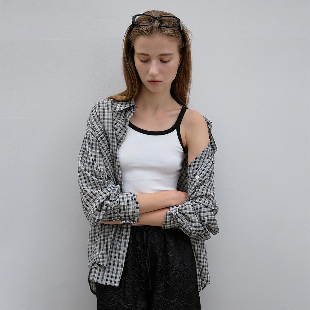 Nowood Soft Grid Shirt (Black) Black/Free